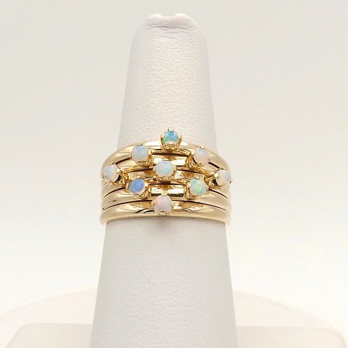 14k gold natural - natural, wide