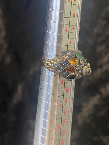 Vintage 18k solid gold multi - gold,
